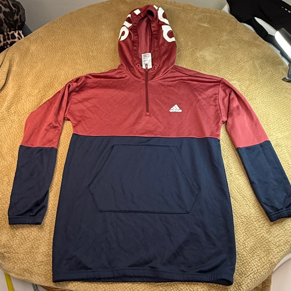 Adidas Burgundy and Navy Pullover
